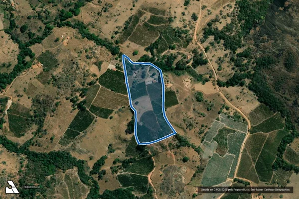 Imagem de satélite de ERMO - Parcela 1 em Coqueiral - MG