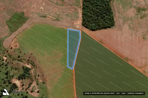 Imagem de satélite de FAZENDA CEDRO - UFV DOVERLÂNDIA 01 em Doverlândia - GO