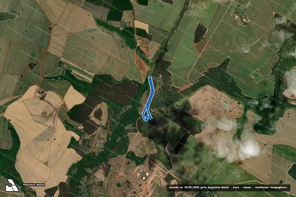 Imagem de satélite de FAZENDA CANOAS II - PARTE 1 em Planalto - SP
