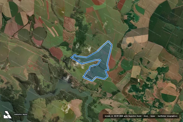 Imagem de satélite de Fazenda Bom Jesus em Piraju - SP
