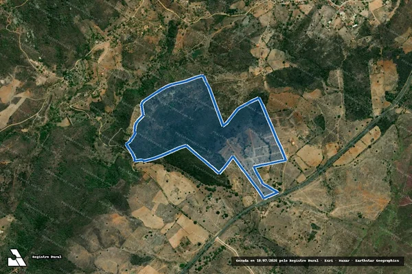Imagem de satélite de UM TERRENO NA PROPRIEDADE BARRIGUDA em Vertentes - PE