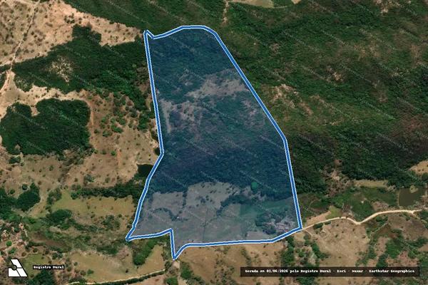 Imagem de satélite de FAZENDA DAS AROEIRAS ? GLEBA 01A - GLEBA 1A em Esmeraldas - MG