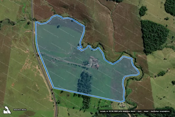 Imagem de satélite de FAZENDA ESPLANADA  - Gleba B em Ribeirão Claro - PR