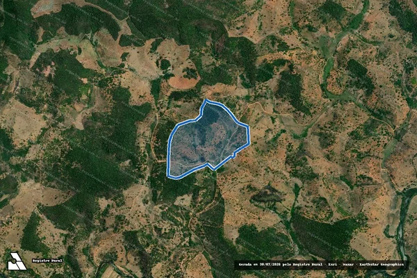 Imagem de satélite de Fazenda Ramalha - PARTE 1 em Pavão - MG