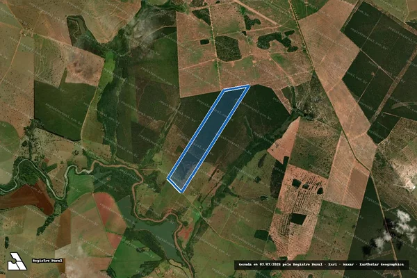 Imagem de satélite de FAZENDA SÃO JOSÉ em Ribas do Rio Pardo - MS