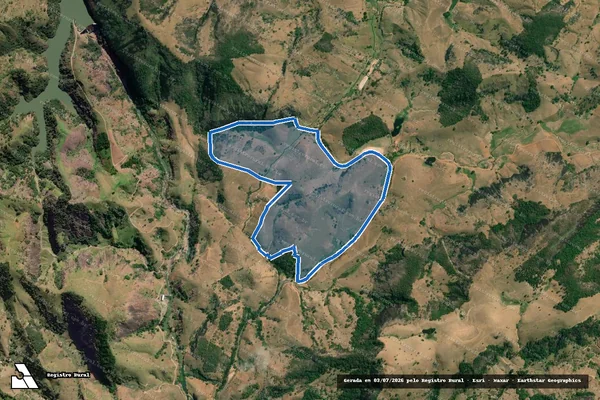 Imagem de satélite de FAZENDA TRAVESSAO em Alegre - ES
