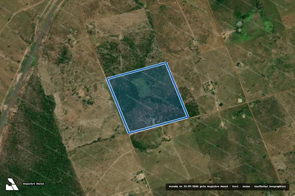 Imagem de satélite de PNCF ASSENTAMENTO VALE DO RIO CORDA - Lote 08 ? PNCF Assentamento Vale do Rio Corda em Riachinho - TO
