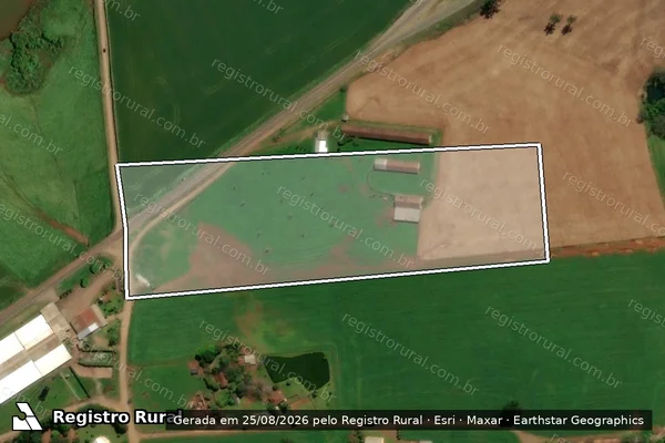 Imagem de satélite de PARTE LOTE RURAL 162 - Parte 1 em Casca - RS