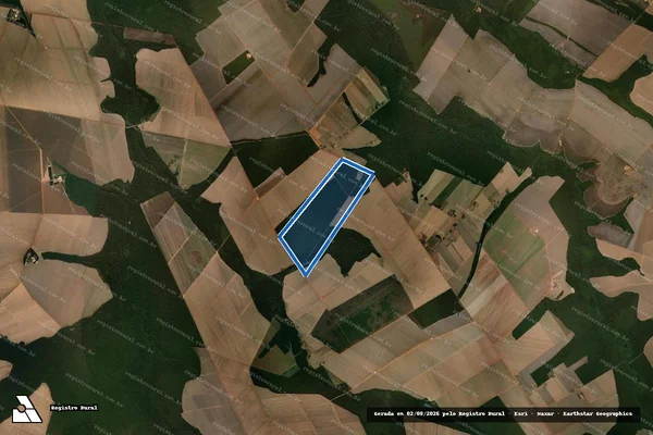 Imagem de satélite de Fazenda Nossa Sra Aparecida – Lote 10 em Nova Mutum - MT