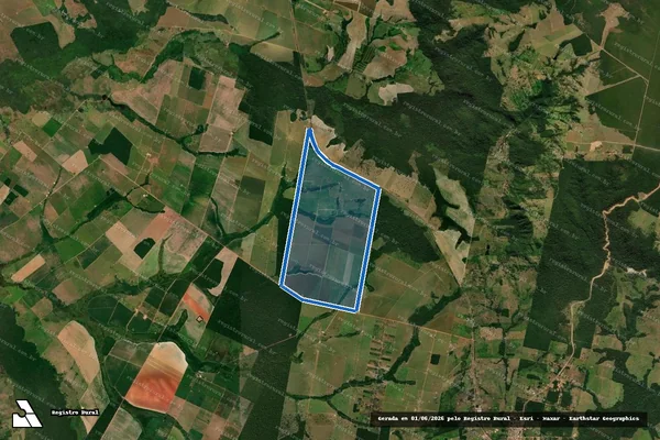 Imagem de satélite de Fazenda Rodeio - Parte 1 em Nova Lacerda - MT