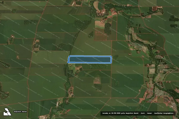 Imagem de satélite de LOTE COLONIAL Nº 152 - Parte 1 em Maripá - PR