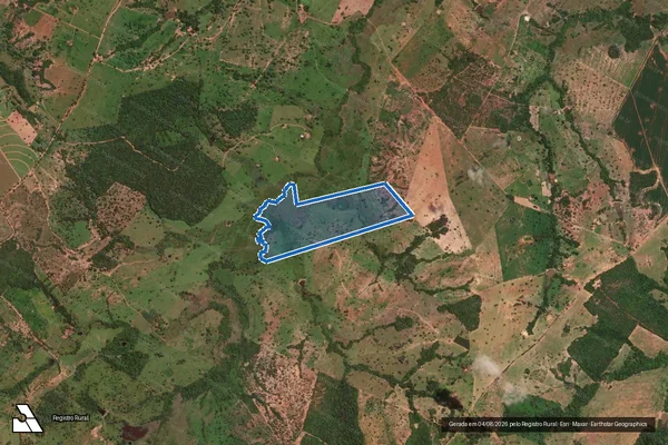 Imagem de satélite de FAZENDA POÇÕES DA BOA VISTA - PARCELA 04 em Amaralina - GO