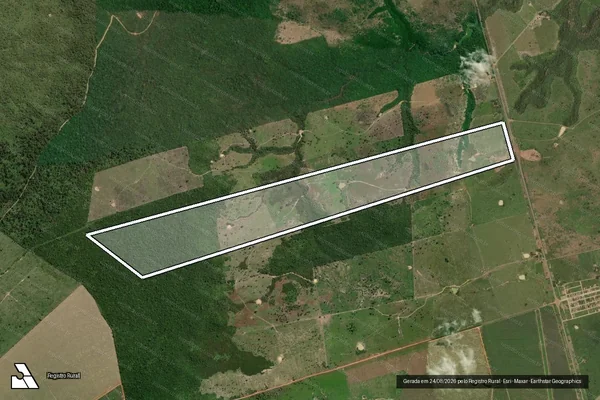 Imagem de satélite de FAZENDA SÃO SEBASTIÃO - MATRICULA 5923 em Itinga do Maranhão - MA