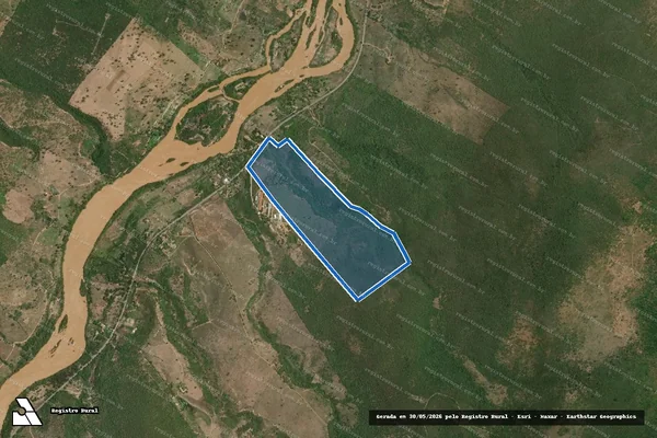 Imagem de satélite de FAZENDA ESPERANÇA - Parte 2 em Almenara - MG