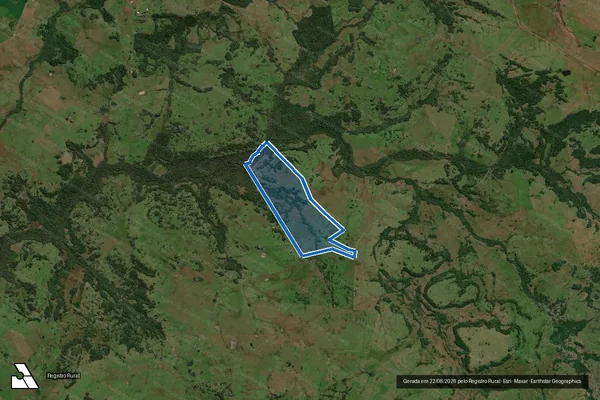Imagem de satélite de Campo do Rosario-Claudio - Parcela 1 em Bossoroca - RS