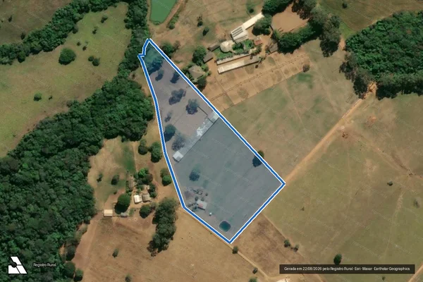Imagem de satélite de FAZENDA LAGOA DOURADA - Parcela 1 em Santa Juliana - MG