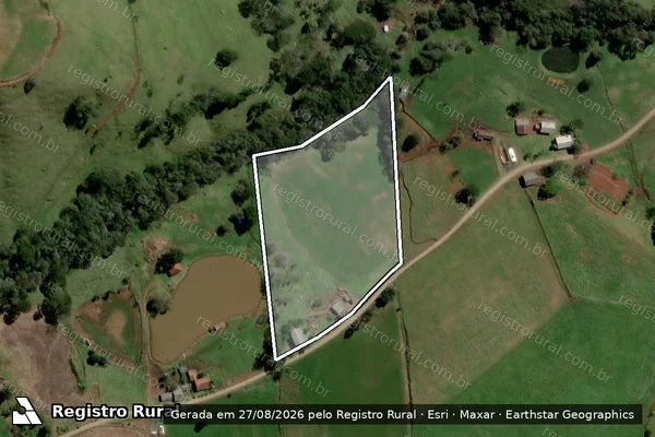 Imagem de satélite de SITIO DELAI - SITIO DELAI - GLEBA B em Santiago do Sul - SC