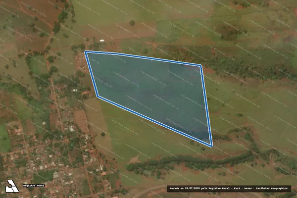Imagem de satélite de FAZENDA MONTE ALEGRE - Gleba 01 em Goianésia - GO