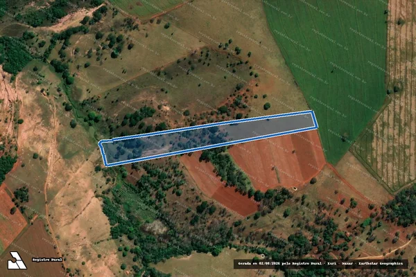 Imagem de satélite de FAZENDA LAVRADO LUGAR SERRALHA OU SERRINHA, BABILONIA OU TAMBORIL - em Lagoa Formosa - MG