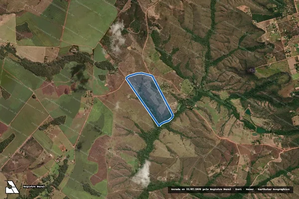 Imagem de satélite de Fazenda QUEBRADA DOS NERES ? Parte den. Fazenda LUA NOVA - Gleba 02 em Brasília - DF