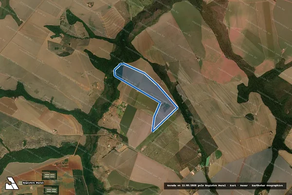 Imagem de satélite de Fazenda Rio das Mortes - Parte 2 em Campo Verde - MT