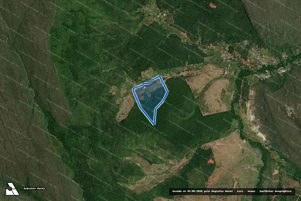 Imagem de satélite de FAZENDA PEDRA BRANCA  - GLEBA 2 em Ibicoara - BA