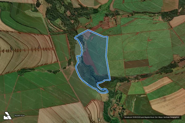 Imagem de satélite de Fazenda São Judas Tadeu em São Joaquim da Barra - SP