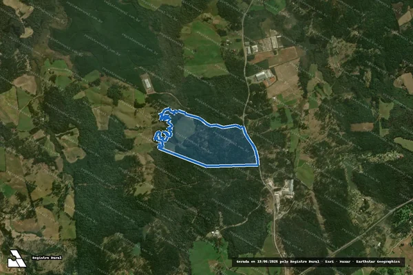 Imagem de satélite de MATRÍCULA 16.706 - Matrícula 16706 em Campo Alegre - SC