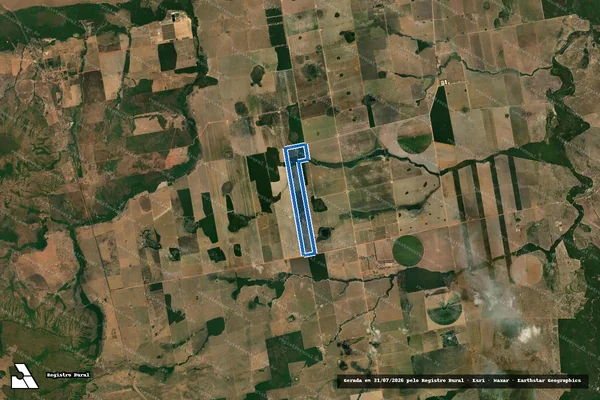 Imagem de satélite de FAZENDA ALVORADA - Matrícula 40.442 em Barra do Garças - MT