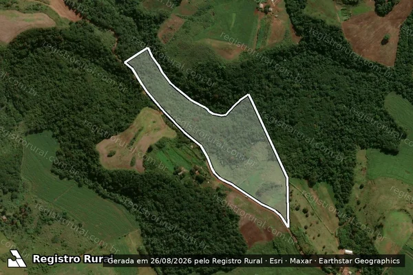 Imagem de satélite de Lote 198 ? PA 8 DE ABRIL - Lote 198 - 1 em Jardim Alegre - PR