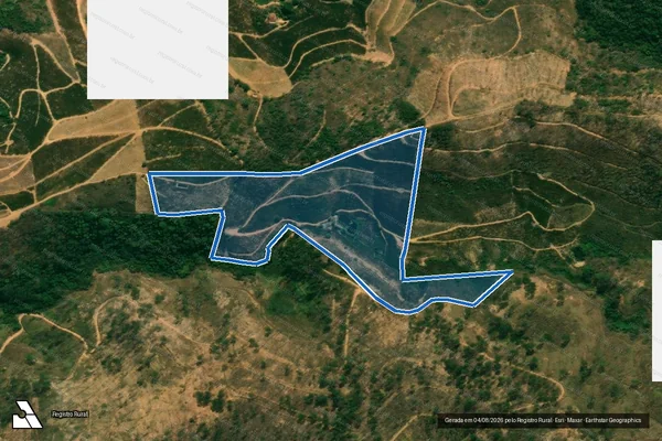Imagem de satélite de SITIO CANTINHO DO CÉU - Parte 1 em Pancas - ES