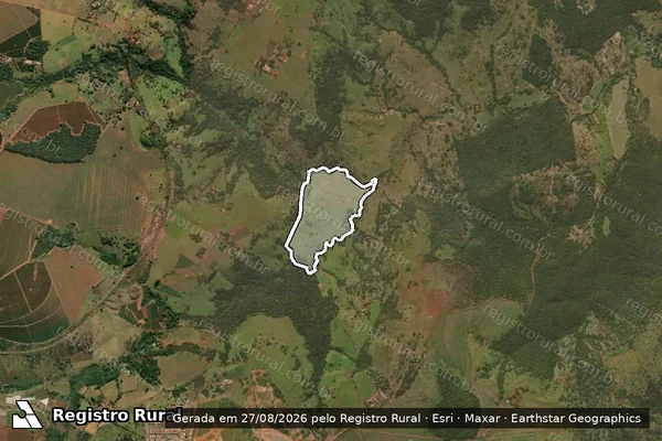 Imagem de satélite de FAZENDA DOS VERDES - Parte 1 em Araguari - MG