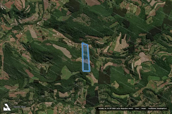 Imagem de satélite de Matricula sob nº 14.275 - Parcela 1 em Presidente Castello Branco - SC