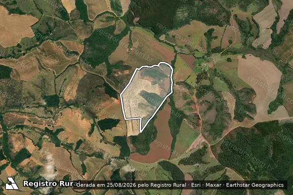 Imagem de satélite de Fazenda Favacho - ZE MARINHO em Cruzília - MG