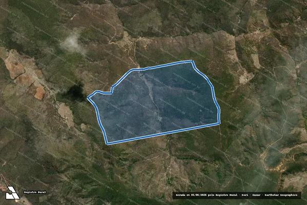 Imagem de satélite de FAZENDA OURO FINO  CÓRREGO DO MANDÚ em Coronel Murta - MG