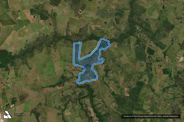 Imagem de satélite de FAZENDA NEW HOPE - Parte 1 em Jardim - MS