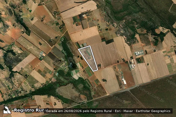 Imagem de satélite de PA SANTA CRUZ - GLEBA 65 - Parcela 1 em Formosa - GO