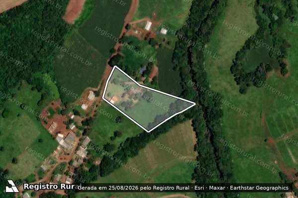 Imagem de satélite de LOTE 70-B DA GLEBA 95-FB - Gleba PARCELA 01 em Nova Esperança do Sudoeste - PR
