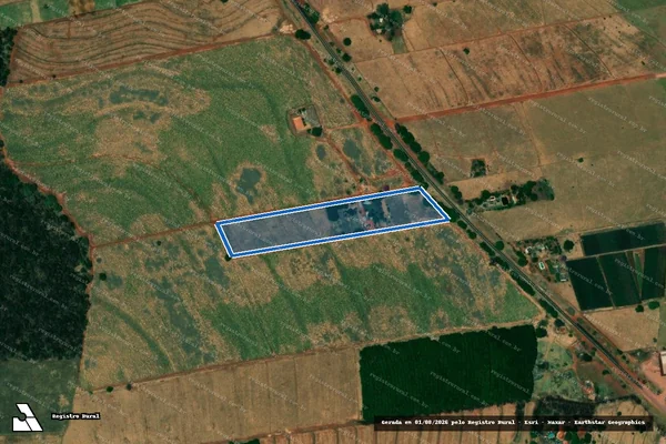 Imagem de satélite de Estância Winner - Gleba Total em Jales - SP