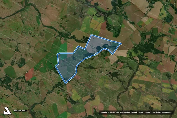 Imagem de satélite de Campo Figueira, Mat: 1791 1937 - Campo Figueira em Bossoroca - RS