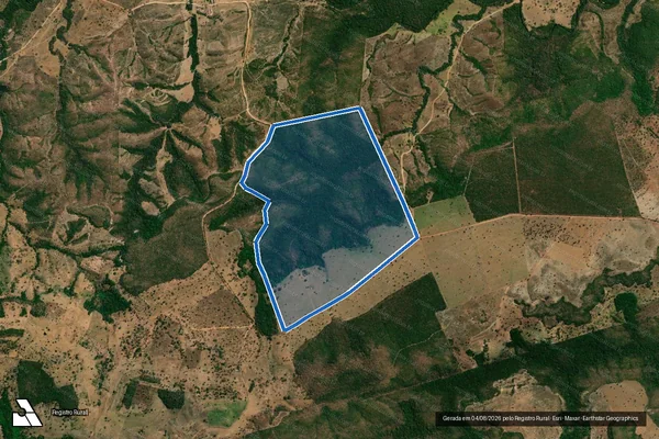 Imagem de satélite de FAZENDA OLHO D ÁGUA - Gleba PARTE 01 em Nova Xavantina - MT
