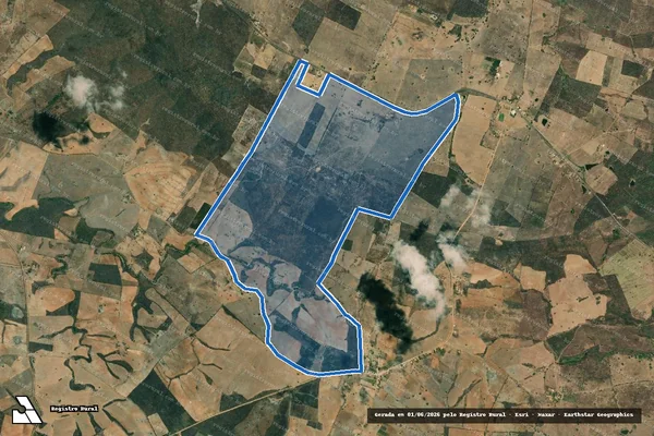 Imagem de satélite de Campina - Parcela 1 em Gararu - SE