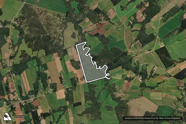 Imagem de satélite de Fazenda Chapéu de Sol - Gleba A em Paula Freitas - PR