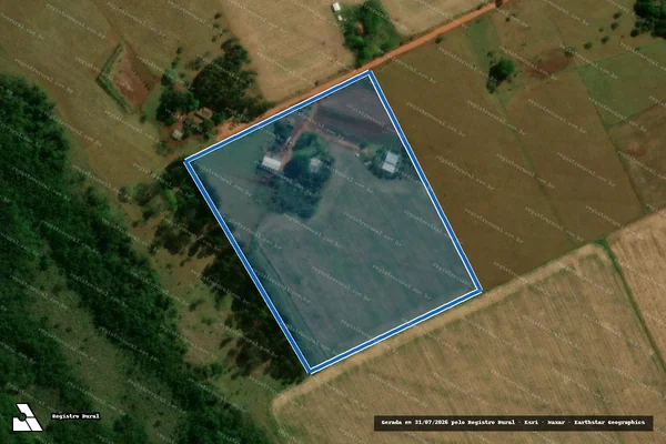 Imagem de satélite de Projeto de Assentamento Itamarati I ? FETAGRI - Lote 303 em Ponta Porã - MS