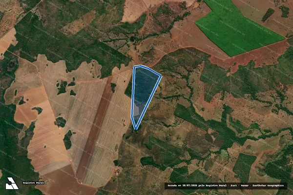 Imagem de satélite de PARTE DO LOTE 78 - Parcela 1 em Palmeirópolis - TO