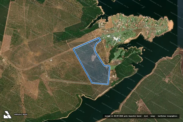 Imagem de satélite de FAZENDA MORRO DO CHAPÉU GLEBA 5-C / GLEBA 5-C em Chapada dos Guimarães - MT
