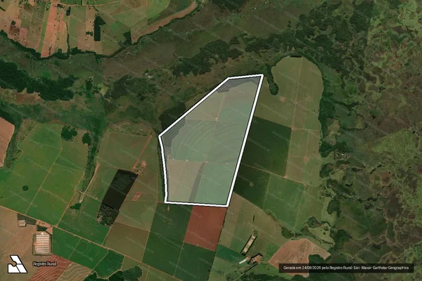 Imagem de satélite de FAZENDA SANTA LÚCIA – ÁREA À DESMEMBRAR 2 em Fátima do Sul - MS