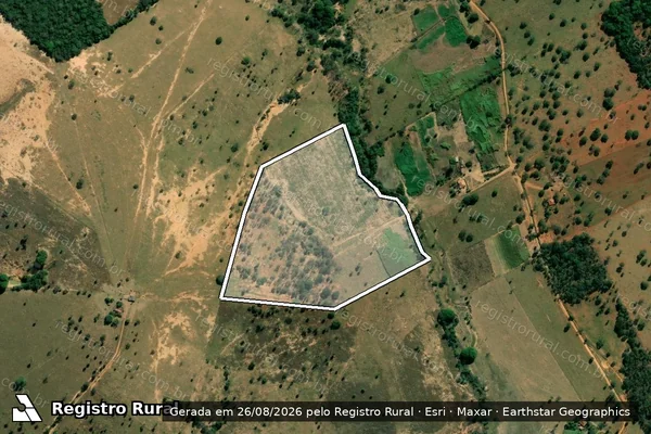 Imagem de satélite de Fazenda Perobas - Parte 1 em Biquinhas - MG