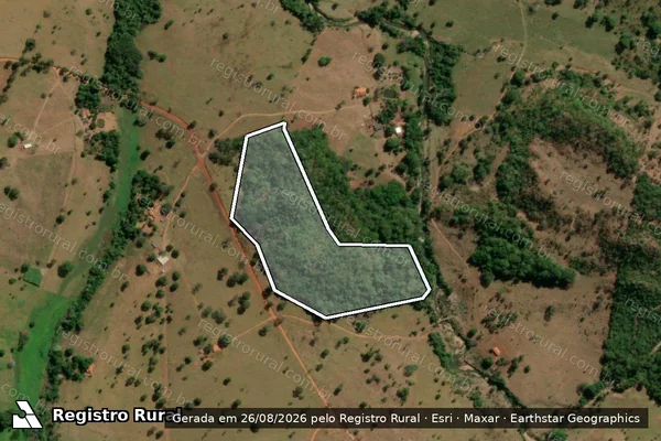 Imagem de satélite de FAZENDA AGUAPÉ - Gleba B em Pontalina - GO