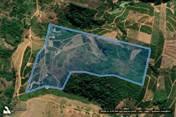 Imagem de satélite de Projeto de Assentamento Geraldo Sperandio - Uso Coletivo 05 em Pancas - ES